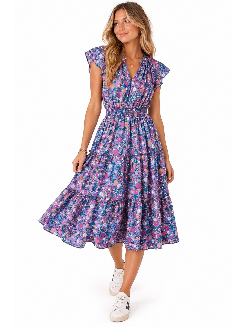 Rails Amellia Midi Dress Leilani Floral S
